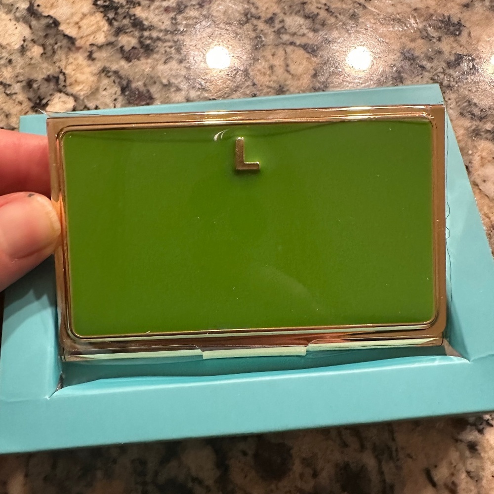 Kate Spade “One in a Million L” Business Card Holder